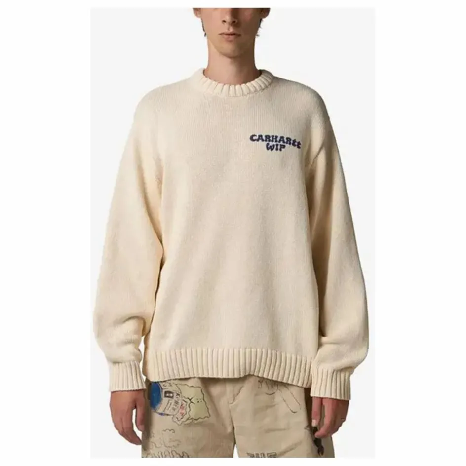 Online Carhartt WIP Pull Helix Coton Recyclé | Naturel