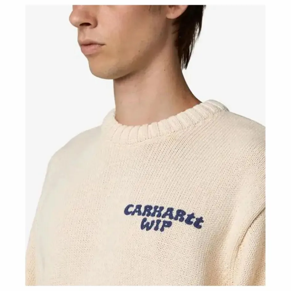 Online Carhartt WIP Pull Helix Coton Recyclé | Naturel