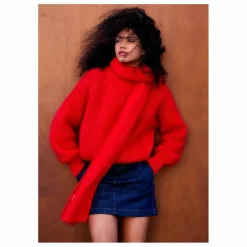 Outlet Surprise Paris Pull Jane Super Kid Mohair | Rouge