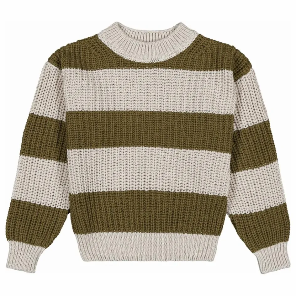 Hot Studio Bohème Pull Marcelo Rayé | Olive