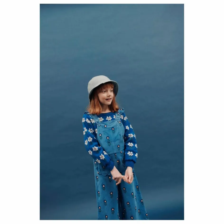 New Emile et Ida Pull Marguerite Laine | Bleu roi