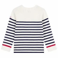 Petit Bateau Pull Marinière Contrastée Laine ||Enfant Pulls, Gilets