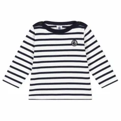 Sale Petit Bateau Pull Marinière Lascinant | Bleu marine