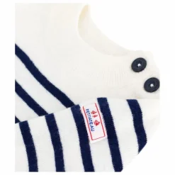 Petit Bateau Pulls, Gilets*Pull Marinière Logo Laine |