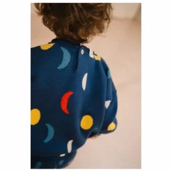 Hot Bayiri Pull Moon Phases Coton Bio | Bleu marine
