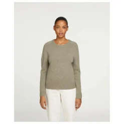 Clearance Kujten Pull Nanami Cachemire | Vert kaki chiné