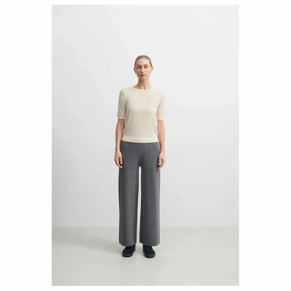Discount FUB Pull Pointelle Maille Fine Laine Mérinos - Collection Femme | Ecru