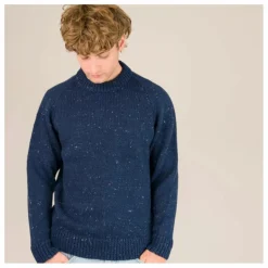 Online Origin Knitwear Pull Raglan Chunky Laine | Bleu foncé