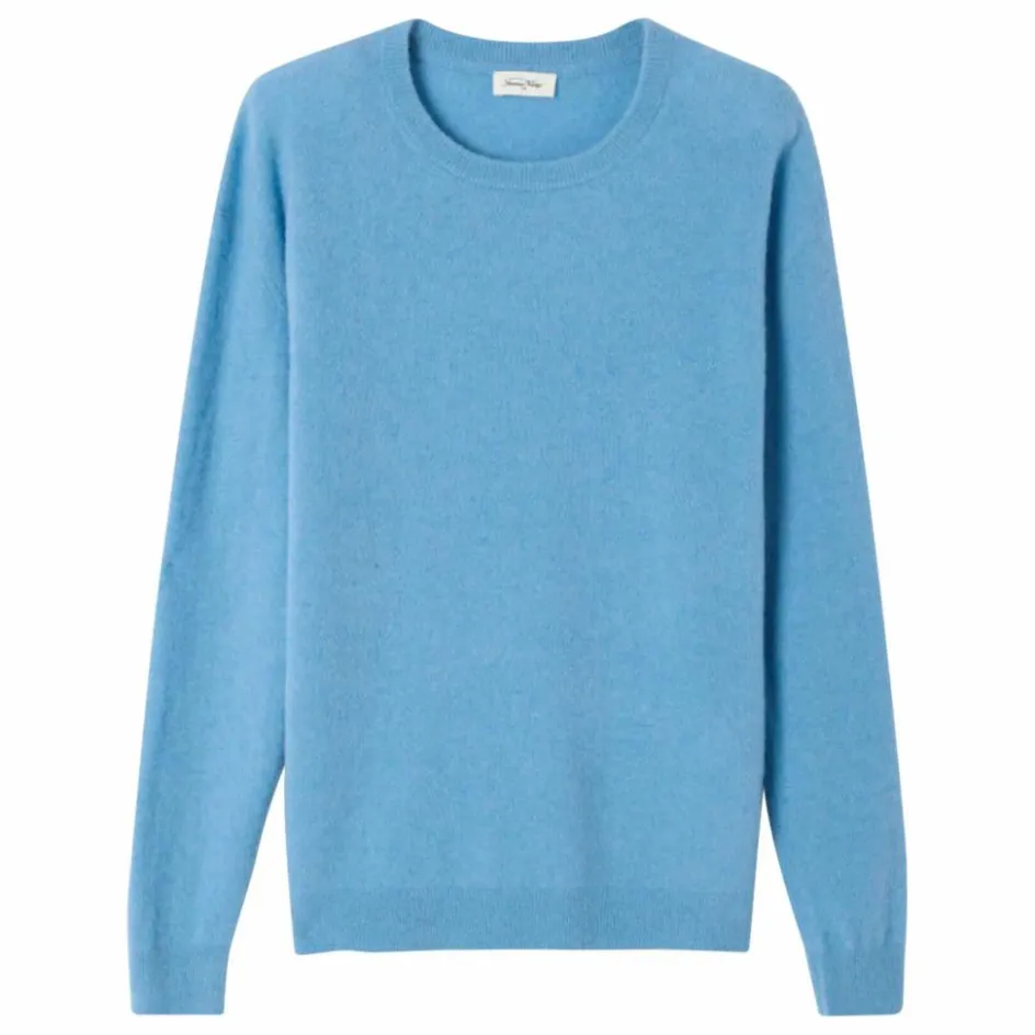 Outlet American Vintage Pull Raxow Laine | Bleu chiné