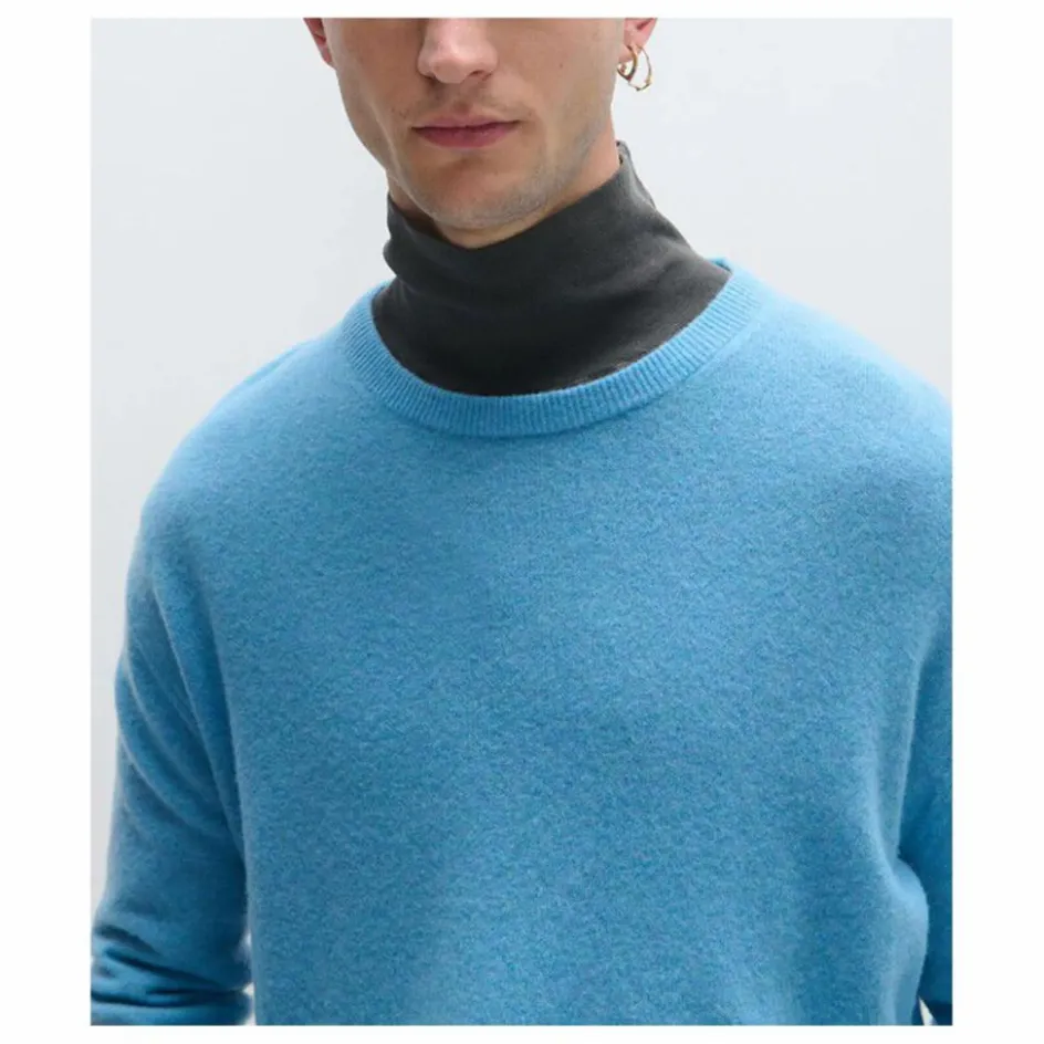 Outlet American Vintage Pull Raxow Laine | Bleu chiné