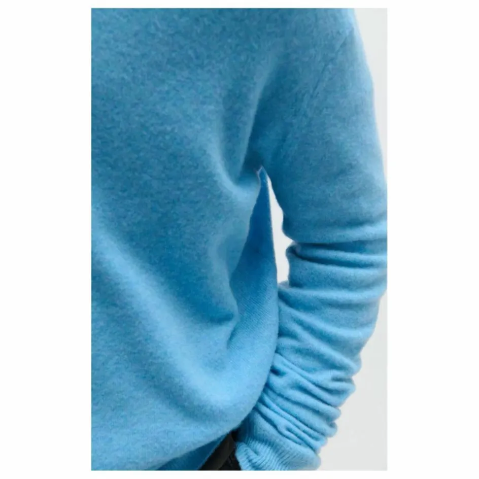 Outlet American Vintage Pull Raxow Laine | Bleu chiné