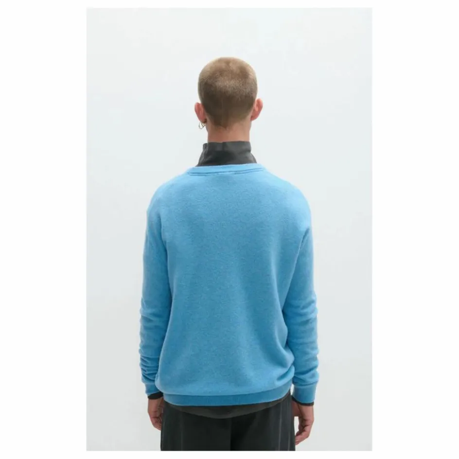 Outlet American Vintage Pull Raxow Laine | Bleu chiné