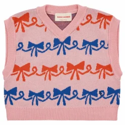 New Pull Sans Manches Coton Bio Nœuds | Enfant Pulls, Gilets