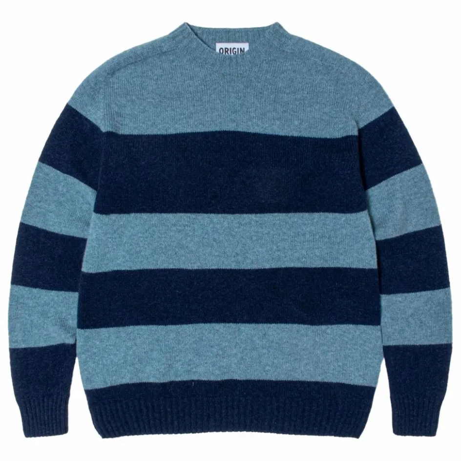 Origin Knitwear Pull Seamless Rayé Laine ||Homme Sweats, Pulls