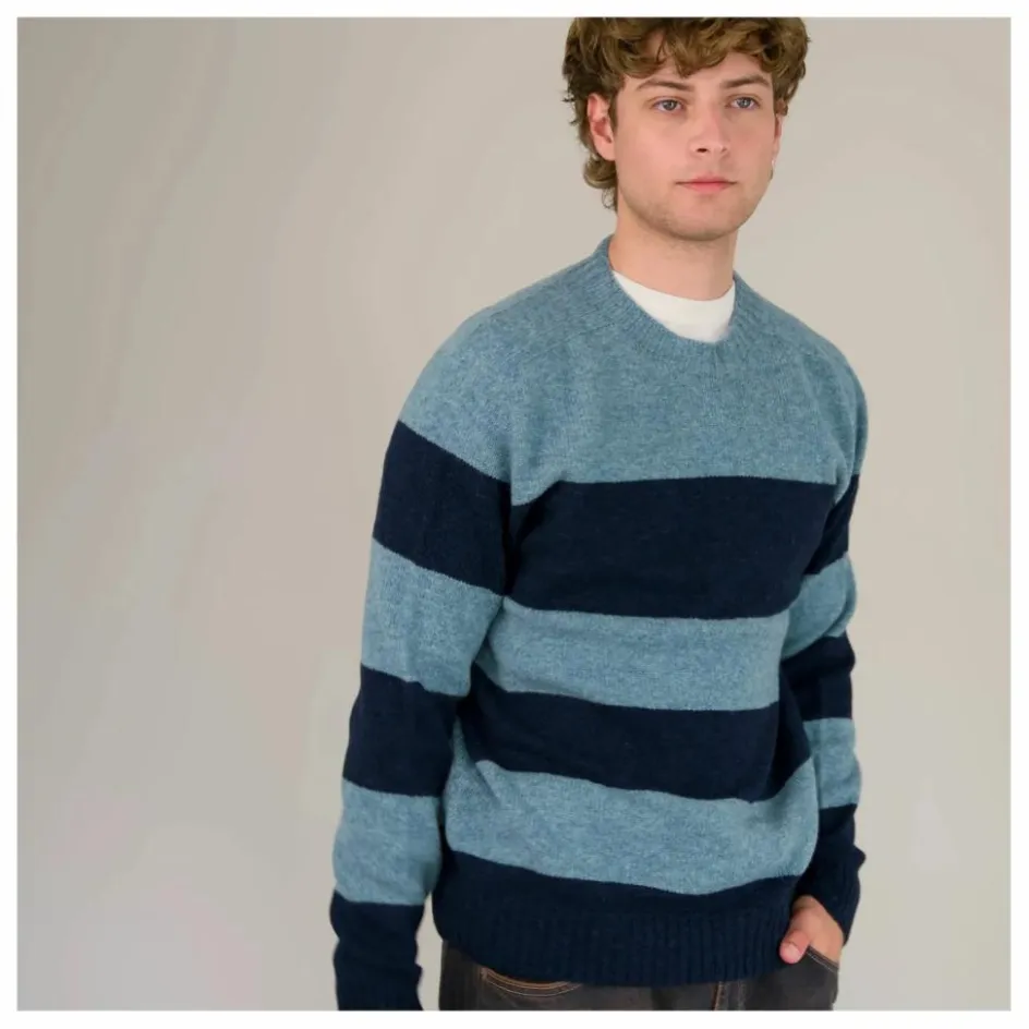 Origin Knitwear Pull Seamless Rayé Laine ||Homme Sweats, Pulls