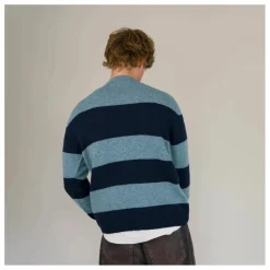 Origin Knitwear Pull Seamless Rayé Laine ||Homme Sweats, Pulls