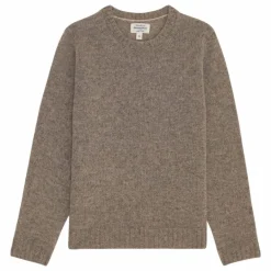 Outlet Hartford Pull Shetland Laine | Beige foncé