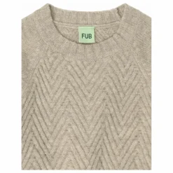 Best FUB Pull Uni Laine d'Agneau | Beige chiné