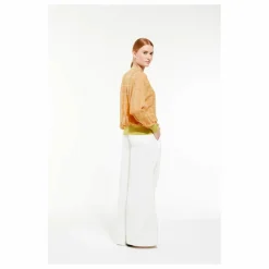 Outlet Mapoésie Pull Victoria Jaspe Mérinos et Lin | Camel