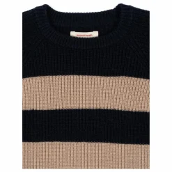 Discount Konges Sløjd Pull Vitum Rayé Laine Mérinos | Bleu foncé