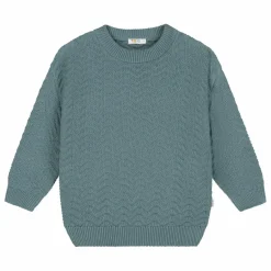 Yuki Pull Wavy Coton Bio | Bleu gris