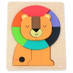 Vilac Puzzle à encastrer Lion - Andy Westface| Jouets D'Éveil|Jouets D'Éveil