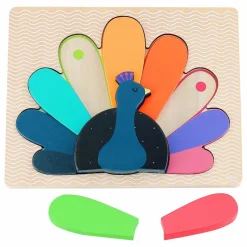 Clearance Puzzle à encastrer Paon - Andy Westface Jouets D'Éveil|Jouets D'Éveil