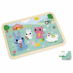 Janod Puzzle à la ferme - 24 pièces| Puzzles|Jeux Éducatifs