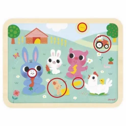 Janod Puzzle à la ferme - 24 pièces| Puzzles|Jeux Éducatifs