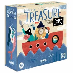 Londji Puzzle à superposer Discover the treasure - 40 pièces| Puzzles|Jeux Éducatifs