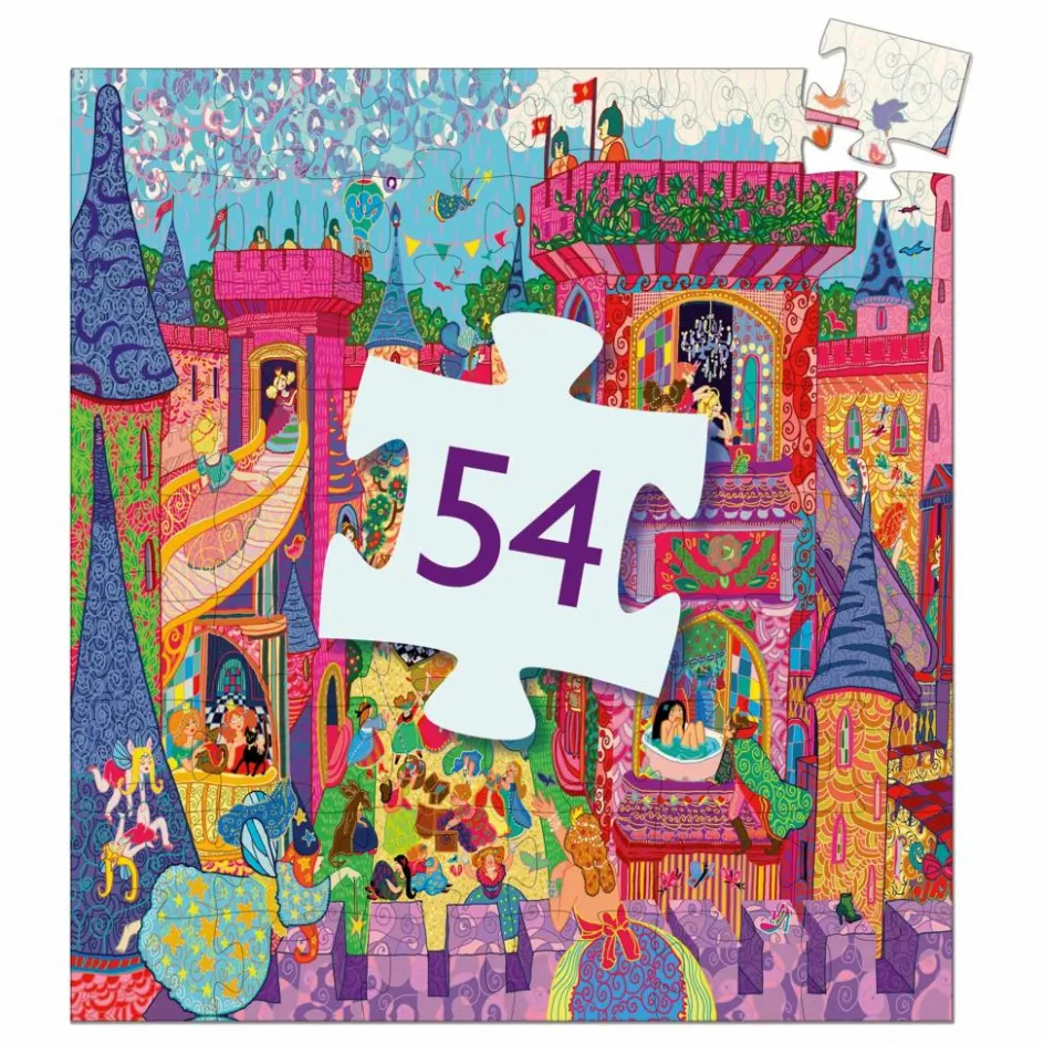 Djeco Puzzles|Jeux Éducatifs*Puzzle Château féerique - 54 pièces