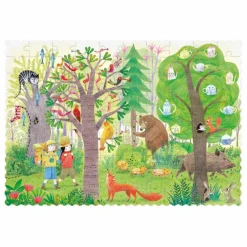 Online Puzzle de poche recto verso Nuit Jour Forêt Puzzles|Jeux Éducatifs