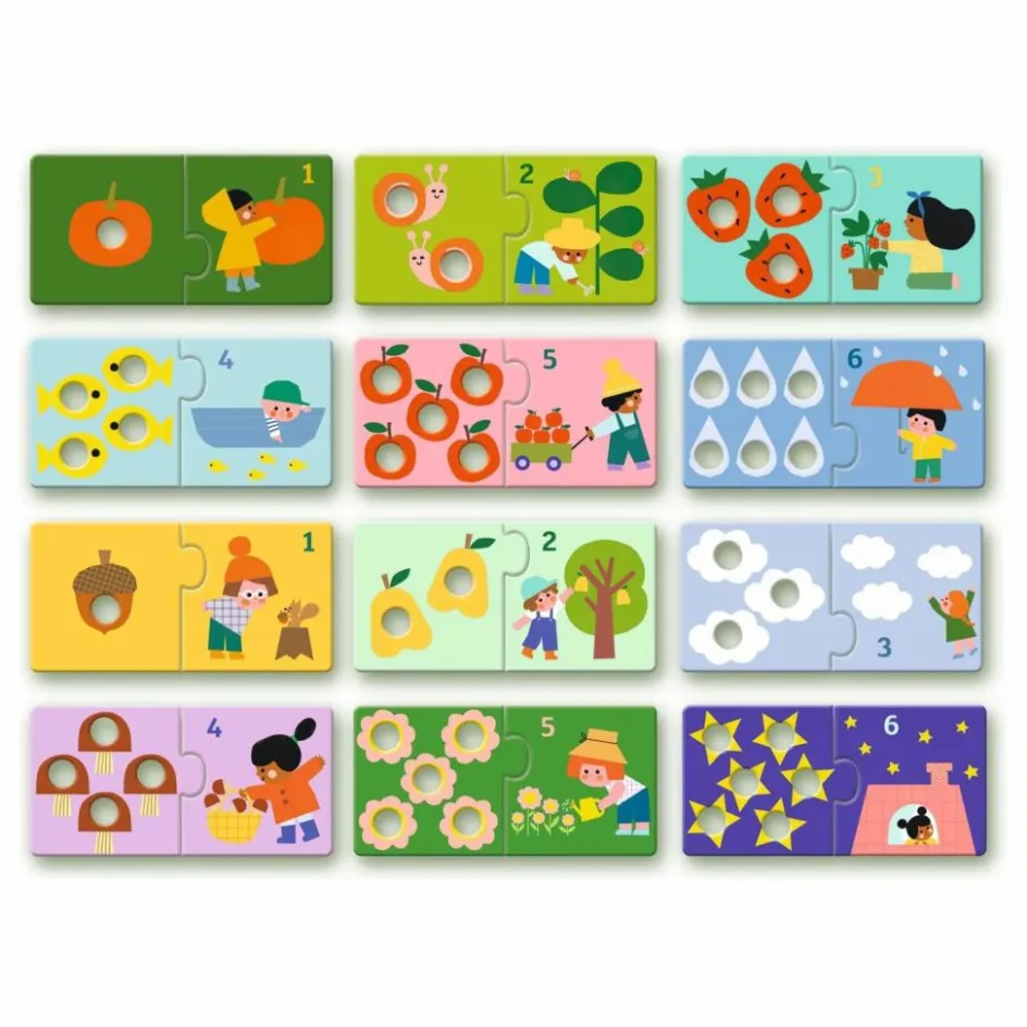 Djeco Jouets D'Éveil|Jouets D'Éveil*Puzzle Duo Premiers chiffres