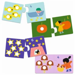 Djeco Jouets D'Éveil|Jouets D'Éveil*Puzzle Duo Premiers chiffres