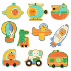 Puzzle Duo Véhicules Jouets D'Éveil|Jouets D'Éveil