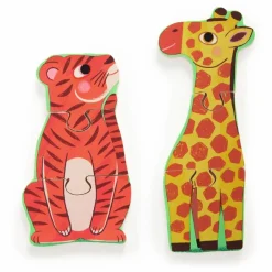 Clearance Djeco Puzzle en bois Coucou Tigre Multicolore