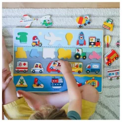 Djeco Jouets D'Éveil|Jouets D'Éveil*Puzzle en bois Vroum