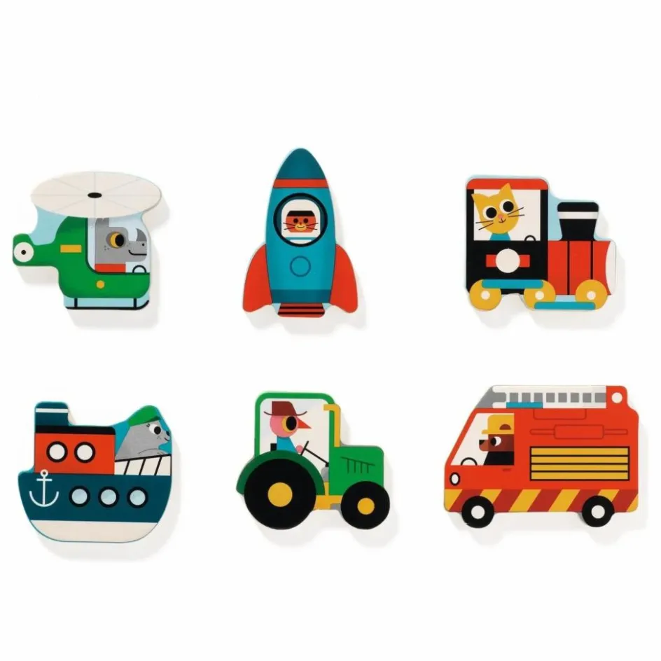 Djeco Jouets D'Éveil|Jouets D'Éveil*Puzzle en bois Vroum
