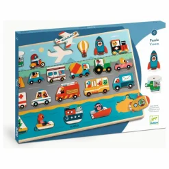 Djeco Jouets D'Éveil|Jouets D'Éveil*Puzzle en bois Vroum
