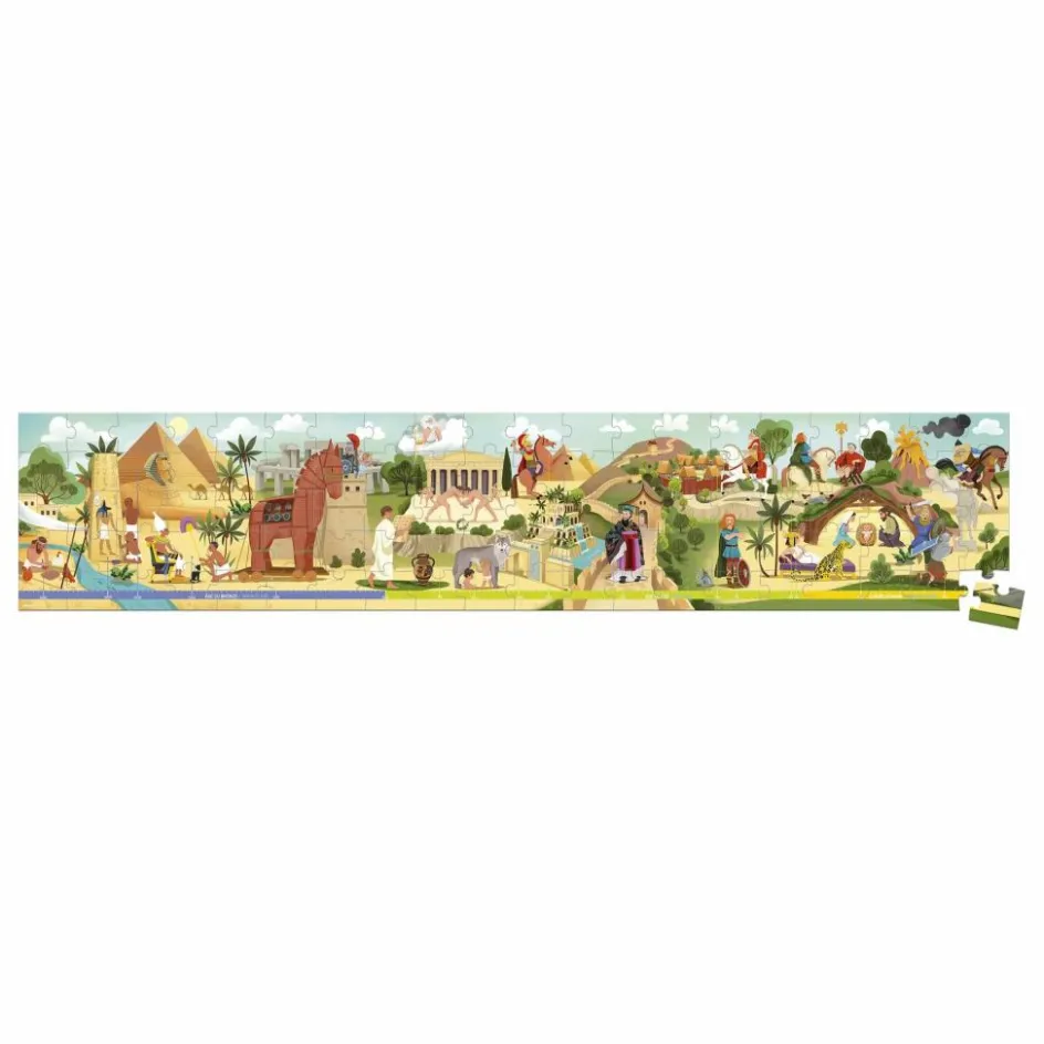 Janod Puzzles|Jeux Éducatifs*Puzzle frise Mythologie et antiquité - 100 pièces