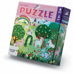 Crocodile Creek Puzzle holographique Licornes - 24 pièces Multicolore