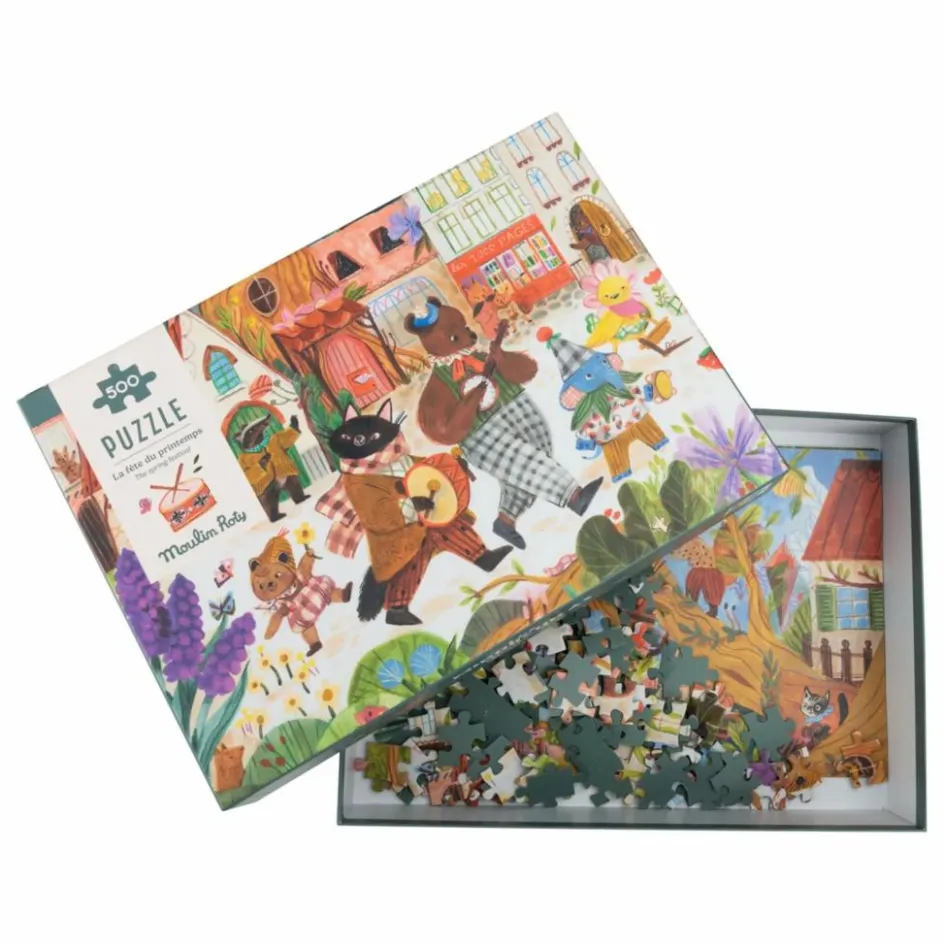 Sale Moulin Roty Puzzle La fête du Printemps - 500 pièces Multicolore