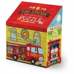 Crocodile Creek Puzzles|Jeux Éducatifs*Puzzle La Station de Pompiers - 24 pièces