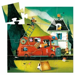 Best Djeco Puzzle Le camion de pompier - 16 pièces Multicolore