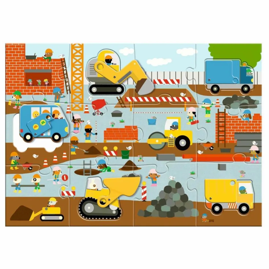 Best Puzzle Le chantier - 17 pièces Puzzles|Jeux Éducatifs