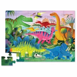 Hot Crocodile Creek Puzzle Le monde des Dinosaures - 36 pièces Multicolore