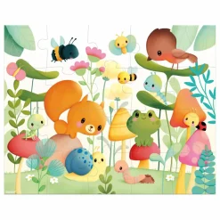 Janod Puzzle Les compagnons du jardin - 20 pièces| Puzzles|Jeux Éducatifs