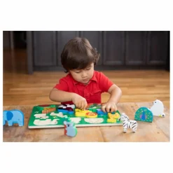 New Crocodile Creek Puzzle Let's Begin Jungle - Boîte de 10 Multicolore