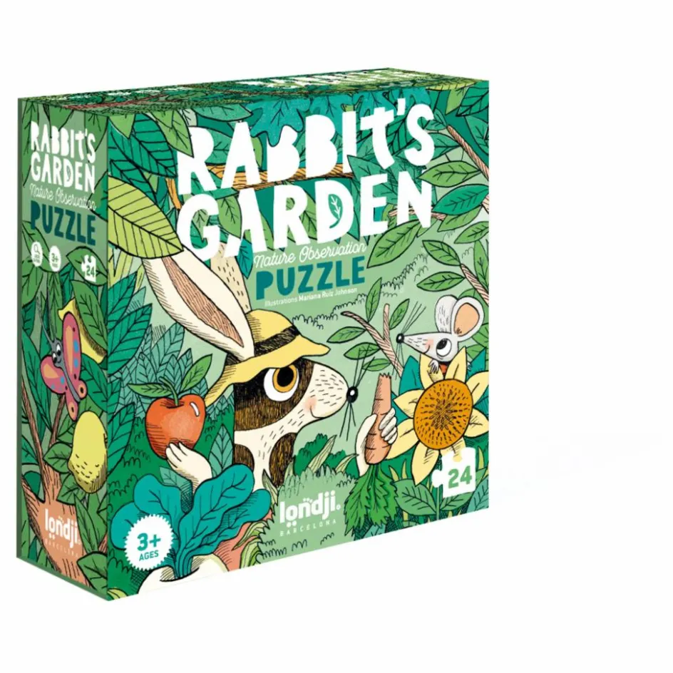 Clearance Londji Puzzle Rabbit's Garden - 24 pièces Multicolore