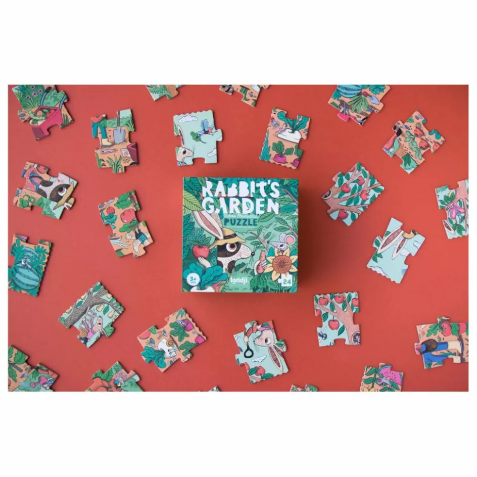 Clearance Londji Puzzle Rabbit's Garden - 24 pièces Multicolore
